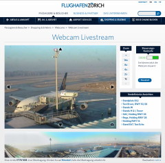 LiveCam Flughafen Zürich